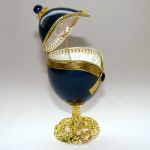 Boite à bijoux oeuf en coquille, inspiration oeuf Faberge