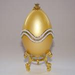 Boite à bijoux oeuf en coquille, inspiration oeuf Faberge