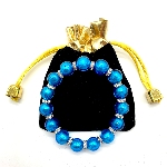 Bracelet bleu turquoise Murano
