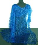 Chale russe, Chale bleu tricote