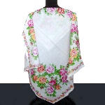 Foulard de tête en coton et 3 mouchoirs
