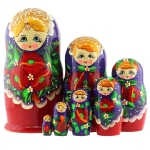 Poupee russe grande taille - Coquelicots