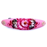 Barrette à cheveux colorée - Fleurs russes