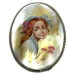 Broche russe en nacre - Beaute russe