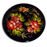 Broche russe en metal peint