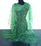 Châle Vert tricote main
