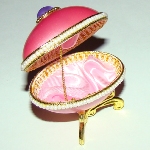 Ecrin à bijoux original - oeuf en coquille Faberge style