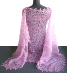 Étole femme rose