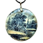 Pendentif original nacre