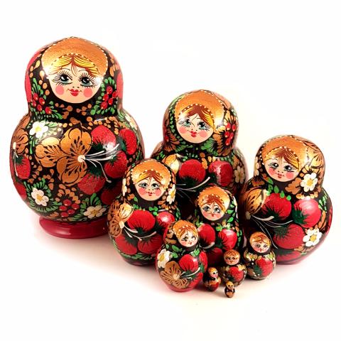 Poupée Russe collection 10 pièces - Fraise des bois