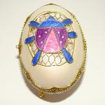 BoIte à bijoux oeuf en coquille inspiration Faberge - Scarabee