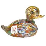 Canard en verre de Murano, collection Murrine et Or
