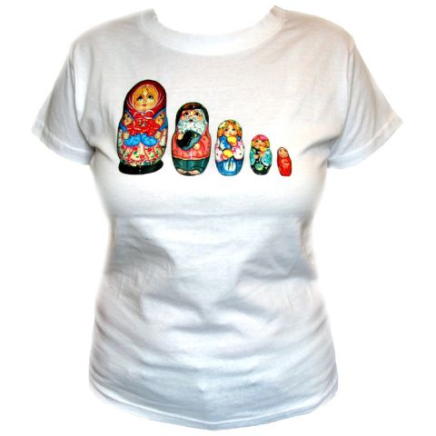 T-shirt femme - Matriochka - Poupees Russes