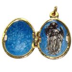 Saint Michel Pendentif style Faberge