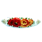 Barrette originale - Fleurs de Russie