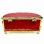 Commode Empire rouge et or - copie boite Faberge