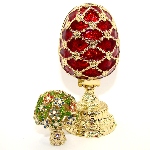 Oeuf Faberge - copie oeuf Panier de fleurs