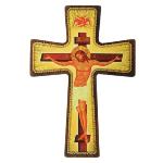Croix crucifix en bois avec suspension