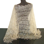 Étole beige dorée