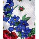 Foulard russe en lurex à motif floral