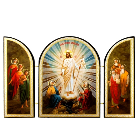 Icône la Résurrection du Christ - Triptyque