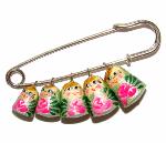 Matrichka broche russe