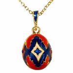 Collier Oeuf Pendentif - Croix