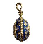 Oeuf pendentif réplique Faberge - Rosace de diamants