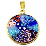 Pendentif Murano Millefiori