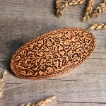 Barrette a cheveux en bois