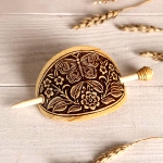 Barrette en bois pour cheveux - Papillon