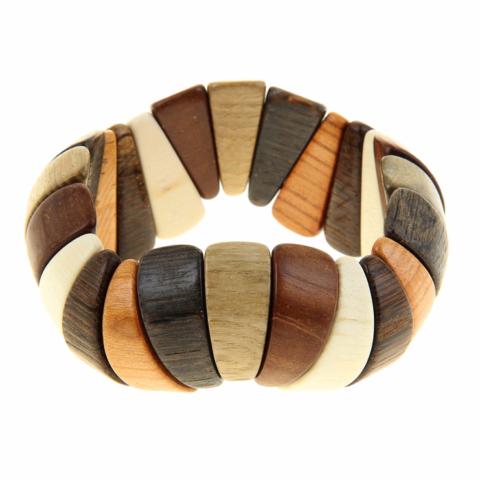 Bracelet en bois de genévrier - Vagues