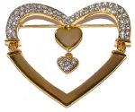 Grande broche en forme de Coeur