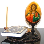 Icone Christ Pantocrator - Oeuf icone
