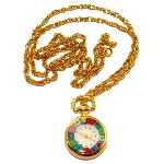 Montre pendentif femme originale Murano - Millefiori