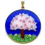 Pendentif Arbre de vie Murano