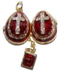 Oeuf pendentif Fabergé - Croix