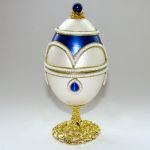 Boite à bijoux oeuf en coquille, inspiration Faberge