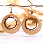 BOUCLES D'OREILLE EN BOIS