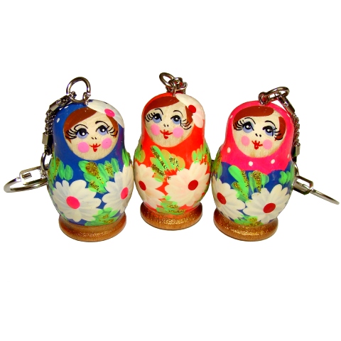 Cadeau invites anniversaire enfant - Portes-clés poupees