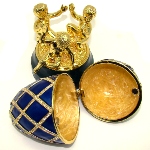 Copie Oeuf Fabergé au Treillis de diamants