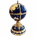 Globe et bateau Inspiration l'oeuf Fabergé 