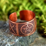 Bague-amulette talisman Slave - Etoile