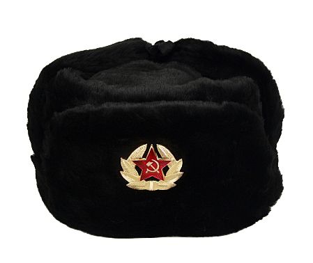 Chapka russe militaire - noir