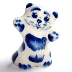 Figurine Chat en porcelaine