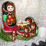 Grande Matriochka - Poupee russe a tresse