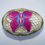 Boite à bijoux oeuf en coquille inspiration Faberge - Papillon 