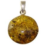 Pendentif en Ambre Vert Naturel