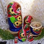 Poupee russe - Matriochka - Tournesols