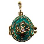 Pendentif Oeuf Fabergé copie - Aigle bicéphale russe